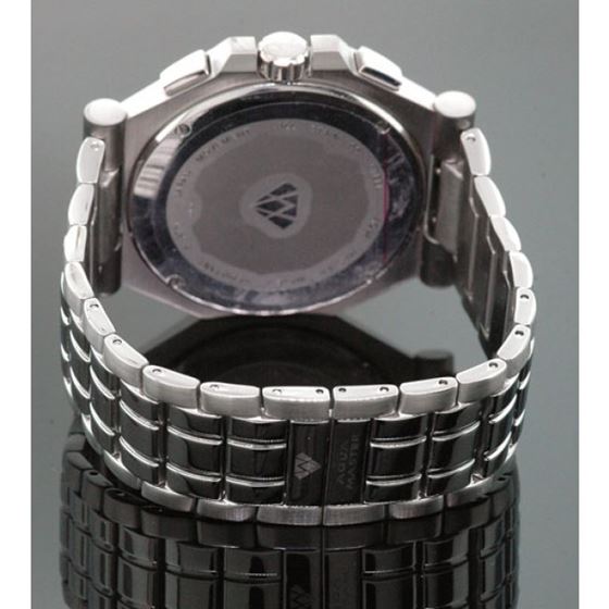 Aqua Master Mens Swiss Made Sports Diamond Watch 0.12ctw 2