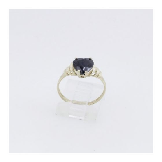 10k Yellow Gold Syntetic dark gemstone ring ajr35 Size: 7.25 2