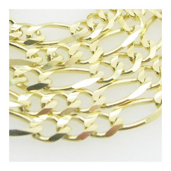 Mens Yellow-Gold Figaro Link Chain Length - 24 inches Width - 4.5mm 2