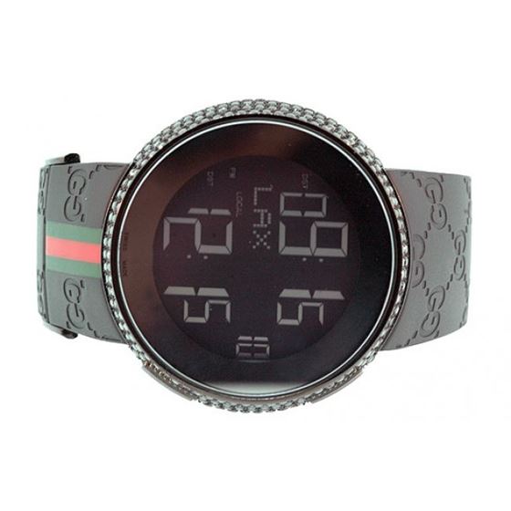 Gucci Unisex Digital Black Diamond Watch 12246415 2
