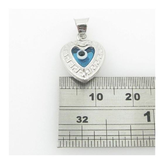 womens bp136 kabbalah evil eye .925 Sterling Silver good luck charm pendant 4