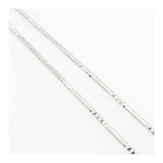 Ladies .925 Italian Sterling Silver Snake Link Chain Length - 18 inches Width - 1mm 4