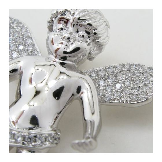 Angel cz silver pendant SB61 mm tall and mm wide 2