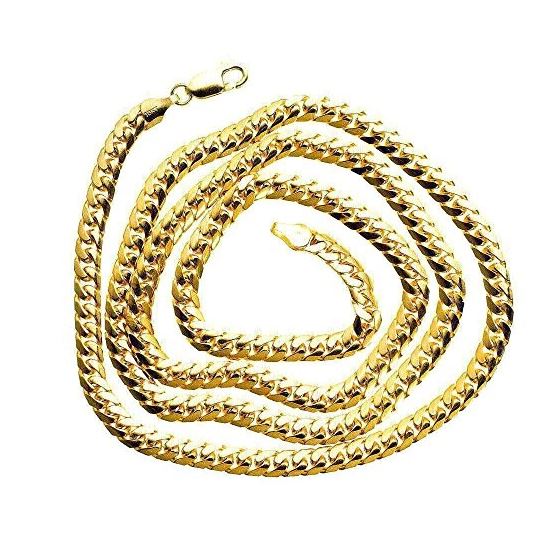 10K YELLOW Gold SOLID ITALY MIAMI CUBAN Chain - 30 Inches Long 5.6MM Wide 2