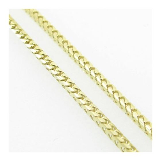 Mens Yellow-Gold Franco Link Chain Length - 16 inches Width - 1.5mm 4