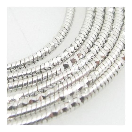 Ladies .925 Italian Sterling Silver Snake Link Chain Length - 18 inches Width - 1mm 2