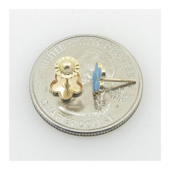 "14K Gold Earrings heart star flower dolphin penguin for Childeren