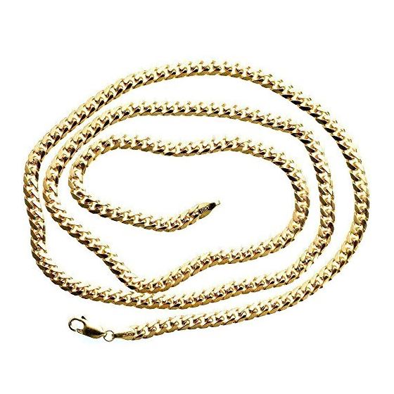 10K YELLOW Gold SOLID ITALY MIAMI CUBAN Chain - 28 Inches Long 4.5MM Wide 2