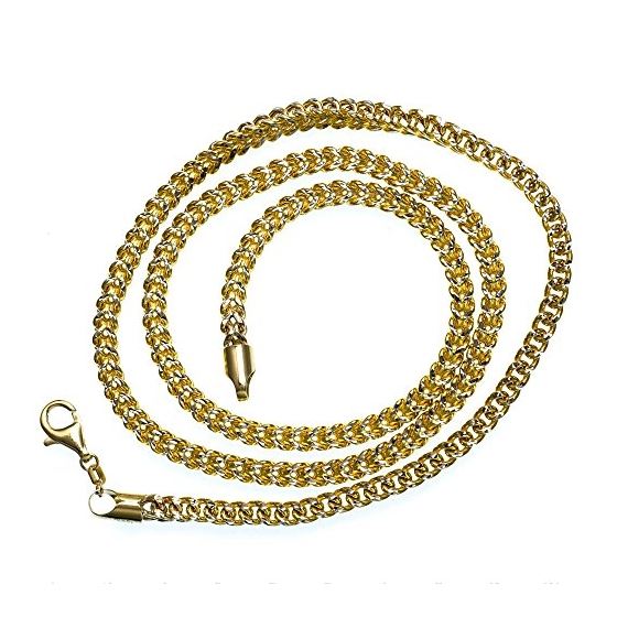 10K Diamond Cut Gold HOLLOW FRANCO Chain - 24 Inches Long 4.5MM Wide 2