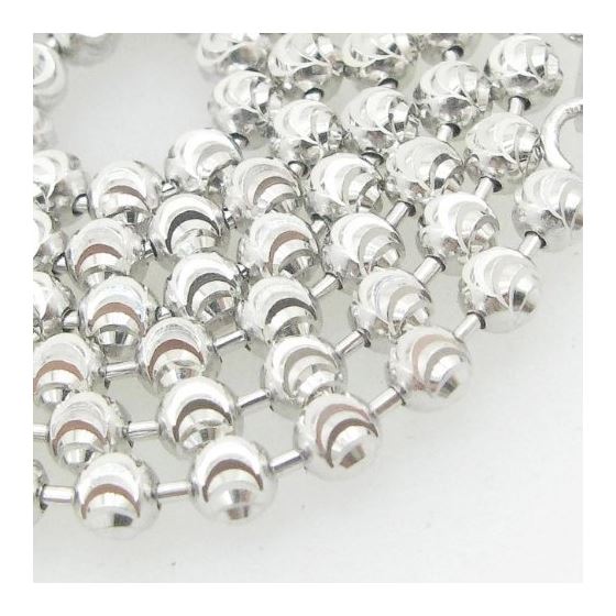 Ladies .925 Italian Sterling Silver Moon Cut Link Chain Length - 18 inches Width - 3mm 2