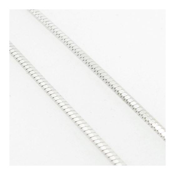 Ladies .925 Italian Sterling Silver Snake Link Chain Length - 16 inches Width - 1mm 4