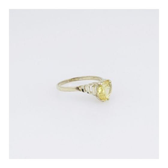 10k Yellow Gold Syntetic yellow gemstone ring ajr32 Size: 7.25 4