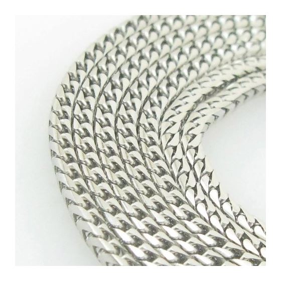 Mens White-Gold Franco Link Chain Length - 22 inches Width - 1.5mm 2