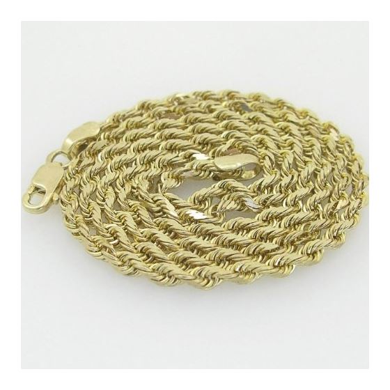 10K Yellow Gold rope chain GC12 2