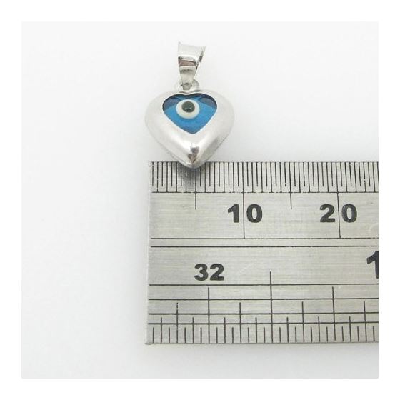 womens bp134 kabbalah evil eye .925 Sterling Silver good luck charm pendant 4