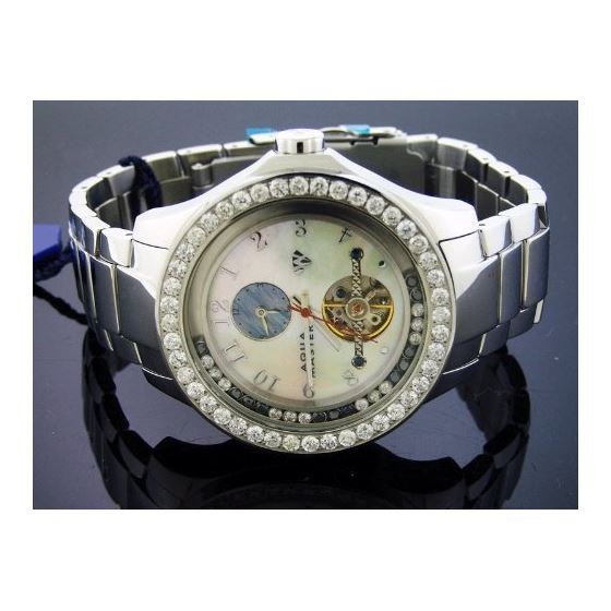 5.75Ct Big Diamonds Automatic Watch-2