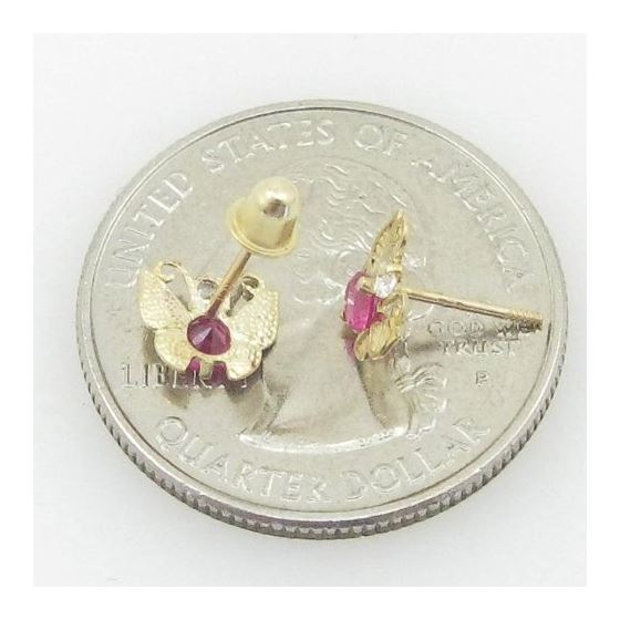 "14K Gold Earrings heart star flower dolphin penguin for Childeren
