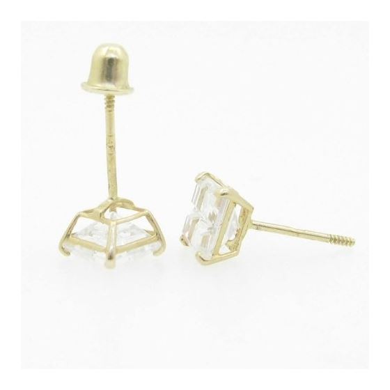 Unisex 14K solid gold earrings fancy stud hoop huggie ball fashion dangle swag 4