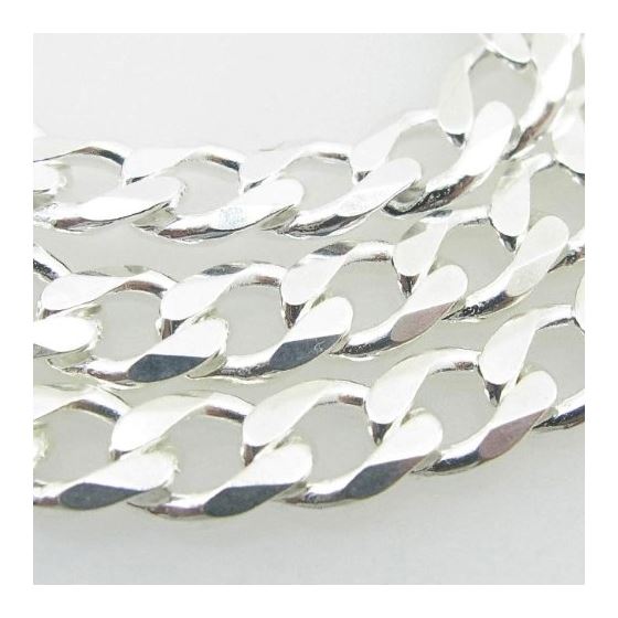 Silver Curb link chain Necklace BDC82 2