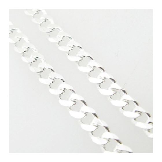 Silver Curb link chain Necklace BDC67 2