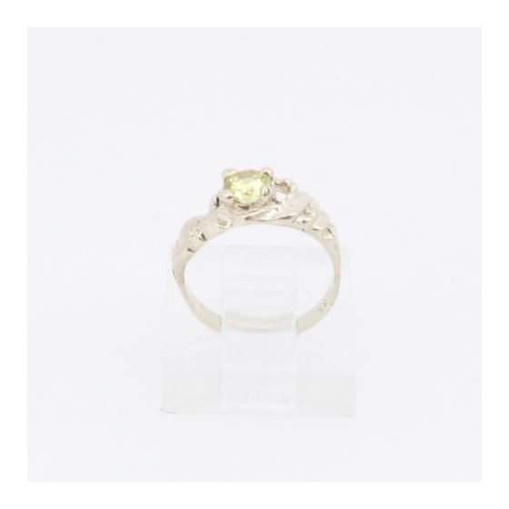 10k Yellow Gold Syntetic yellow gemstone ring ajjr32 Size: 1 2