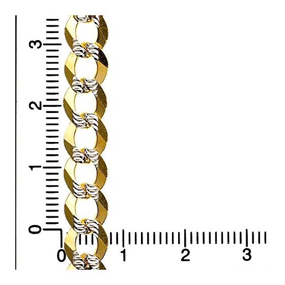 14K Diamond Cut Gold SOLID ITALY CUBAN Chain - 28 Inches Long 7.1MM Wide 4