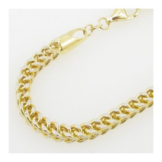 Mens 10k Yellow Gold figaro cuban mariner link bracelet AGMBRP40 7.5 inches long and 4mm wide 2