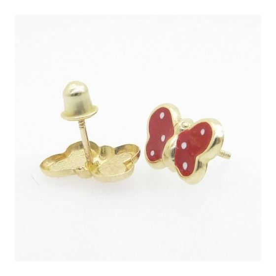 "14K Gold Earrings heart star flower dolphin penguin for Childeren