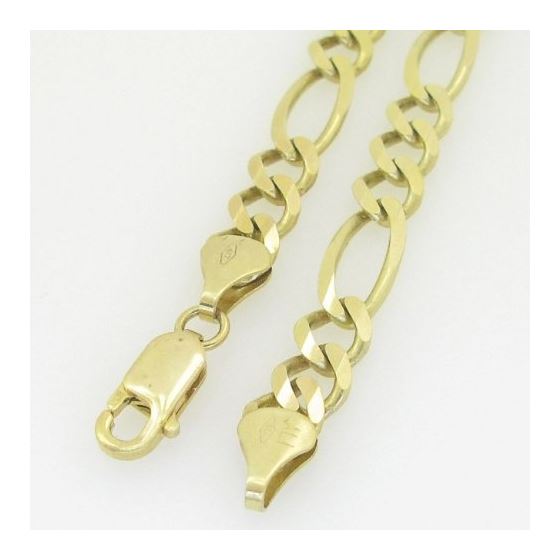 10K Yellow Gold figaro open chain GC68 4