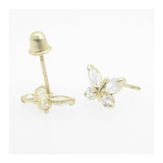 "14K Gold Earrings heart star flower dolphin penguin for Childeren