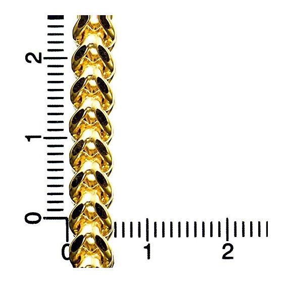 10K YELLOW Gold HOLLOW FRANCO Chain - 26 Inches Long 5.4MM Wide 4