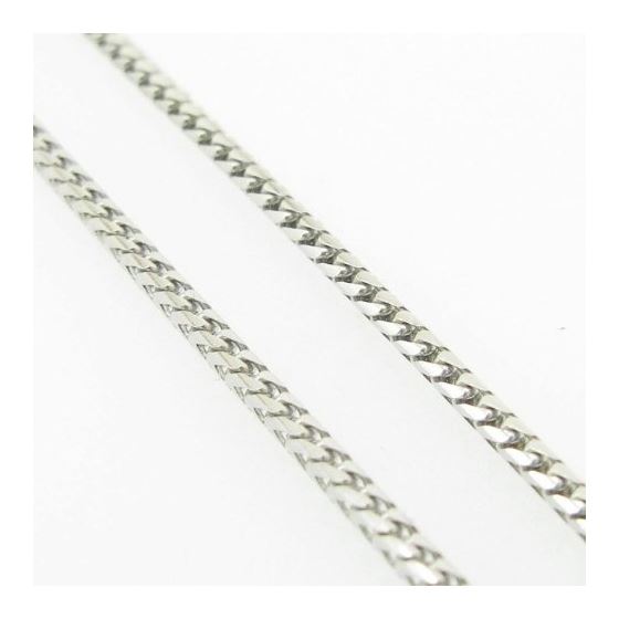 Mens White-Gold Franco Link Chain Length - 16 inches Width - 1.5mm 4