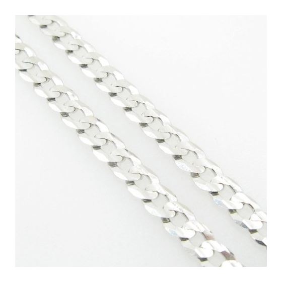 Mens White-Gold Cuban Link Chain Length - 22 inches Width - 4mm 4