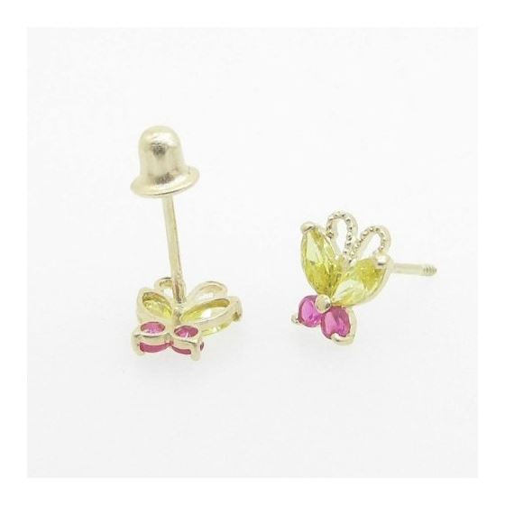 "14K Gold Earrings heart star flower dolphin penguin for Childeren