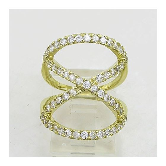 10K Yellow Gold womens designer lace ring ASVJ2 2
