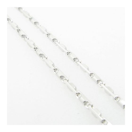 Mens .925 Italian Sterling Silver Hand Made Link Chain Length - 30 inches Width - 1.5mm 4