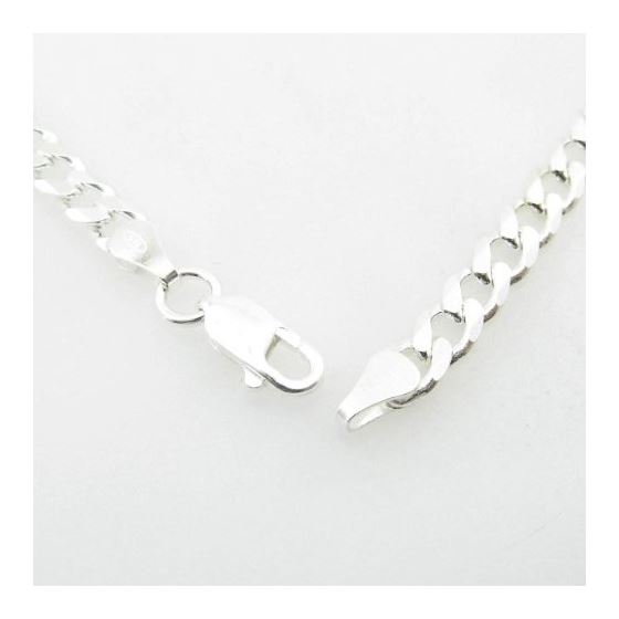 Silver Curb link chain Necklace BDC82 4