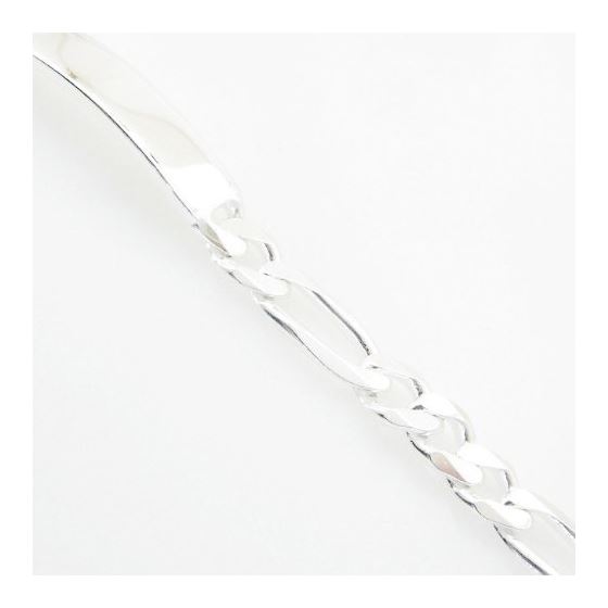 Figaro Link ID Bracelet Necklace Length - 8.5 inches Width - 9mm 4
