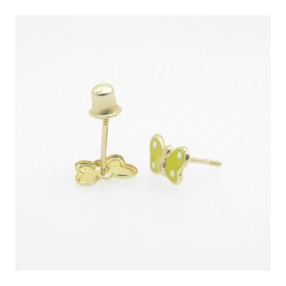 "14K Gold Earrings heart star flower dolphin penguin for Childeren