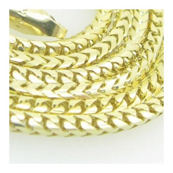 Mens Yellow-Gold Franco Link Chain Length - 16 inches Width - 1.5mm 2