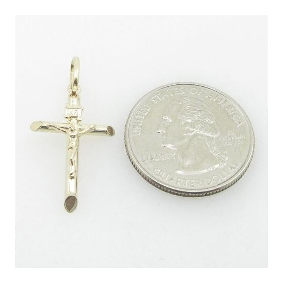Mens 10K Yellow Gold jesus cross Length - 1.22 inches Width - 16mm 4