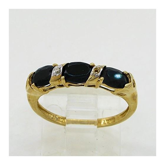 10K Yellow Gold womens gemstone ring ASVJ12 2