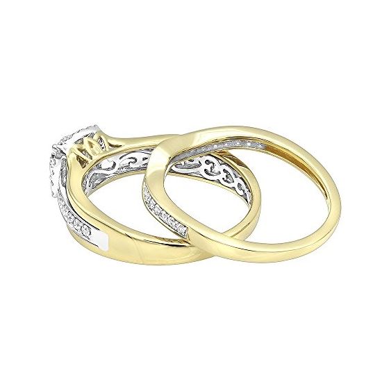 Affordable 14K Gold Diamond Engagement Ring Set-2