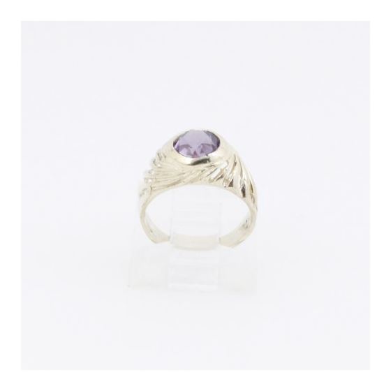 10k Yellow Gold Syntetic purple love gemstone ring ajr11 Size: 2 2