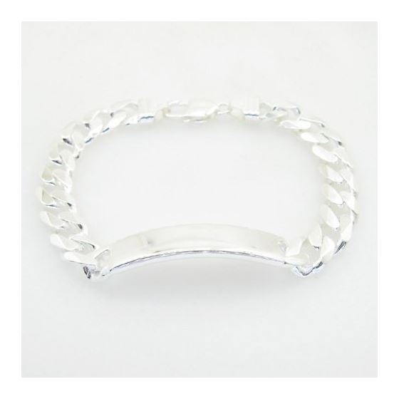 Curb Link ID Bracelet Necklace Length - 8.5 inches Width - 10.5mm 2