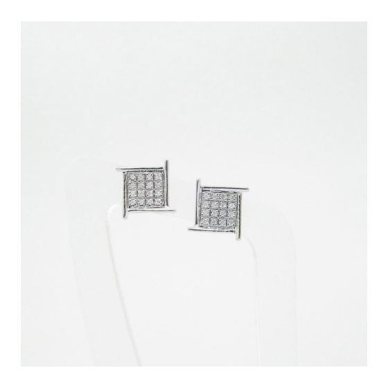 Mens 925 Sterling Silver Earrings Stud Hoops Huggie Ball Fashion Dangle White Ninja Star Pave Earrin