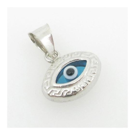 womens bp147 kabbalah evil eye .925 Sterling Silver good luck charm pendant 2