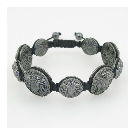 Black Greek style medusa string bracelet beaded macrame jewelry fashion bead 2