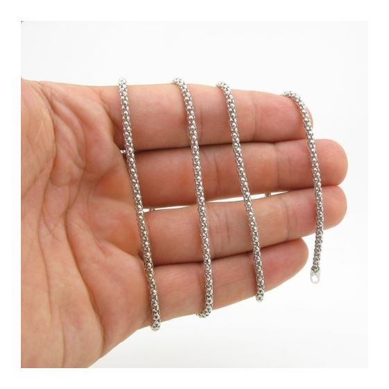 925 Sterling Silver Italian Chain 24 inches long and 3mm wide GSC49 4