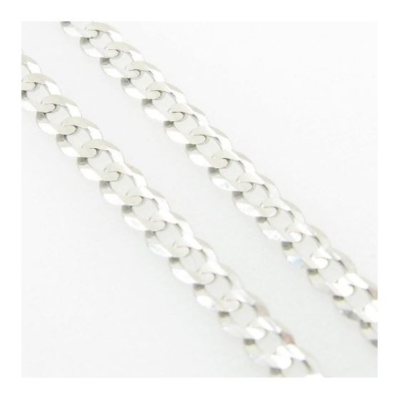 Mens White-Gold Cuban Link Chain Length - 24 inches Width - 3mm 4